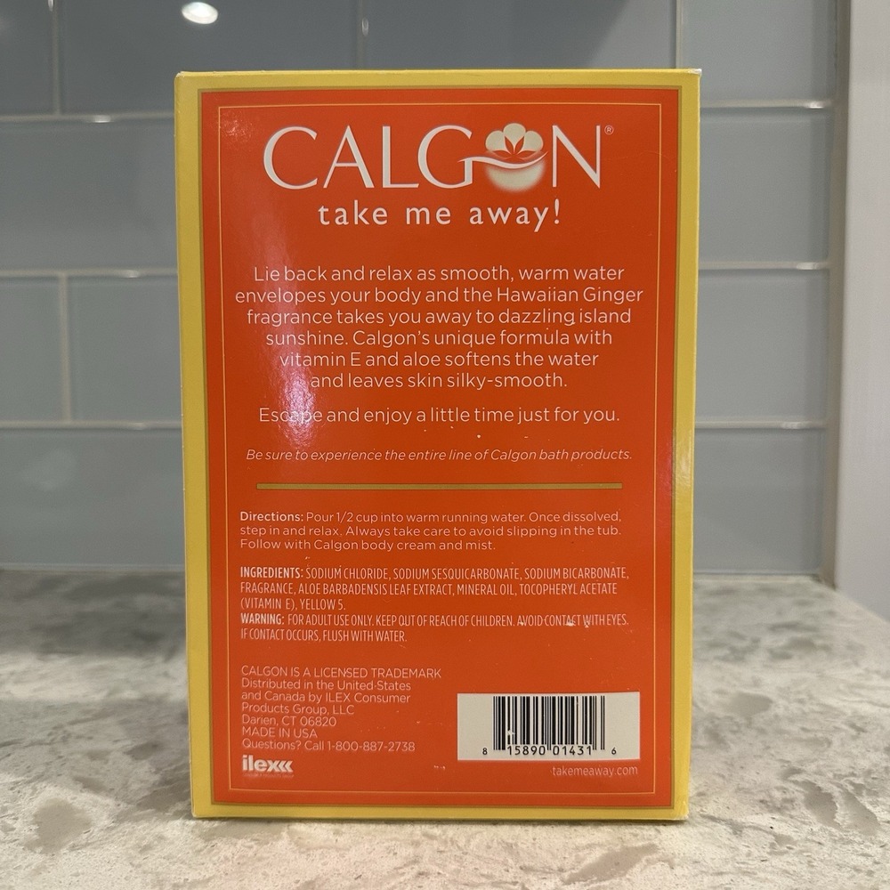 Calgon Take‎ Me Away! Hawaiian Ginger Ultra Moisturizing Bath Beads 30 oz - Picture 2 of 2